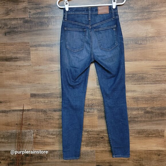 Madewell Jeans Size 26 Curvy High Rise Skinny Tummy Control Moreaux Wash AA621 - Picture 2 of 13
